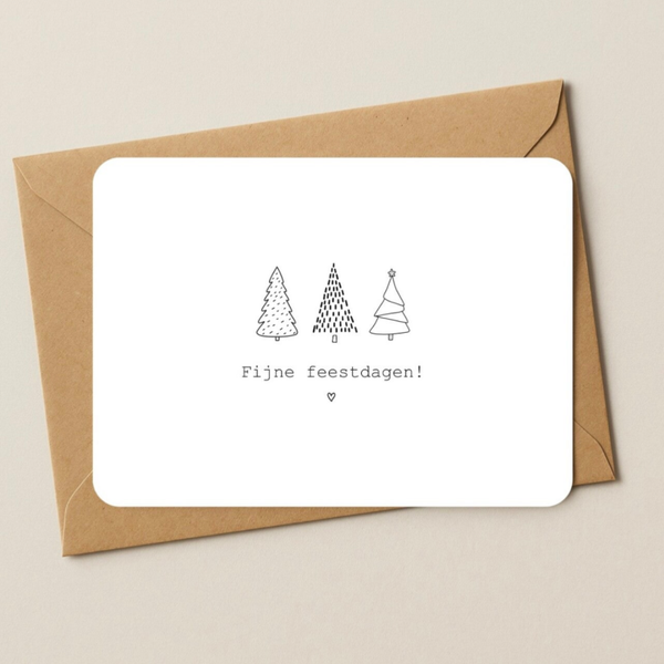 Kerst - Fijne feestdagen b/w