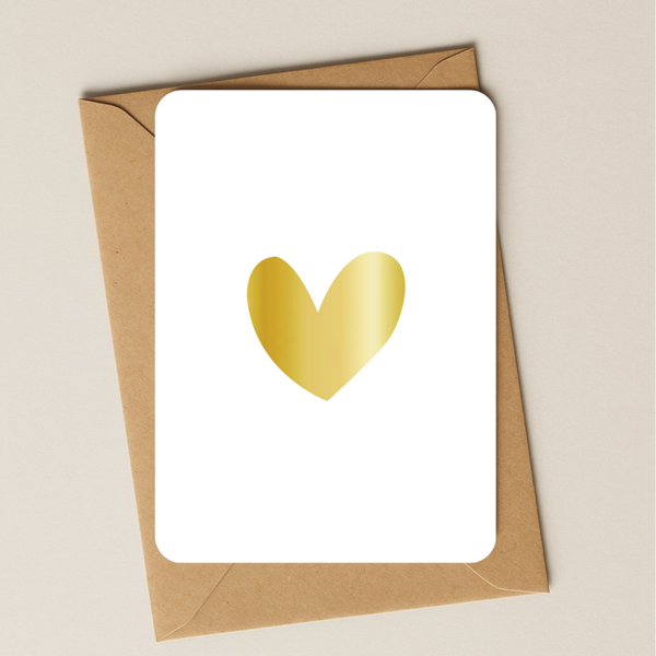 Blanco - Hartje goudfolie