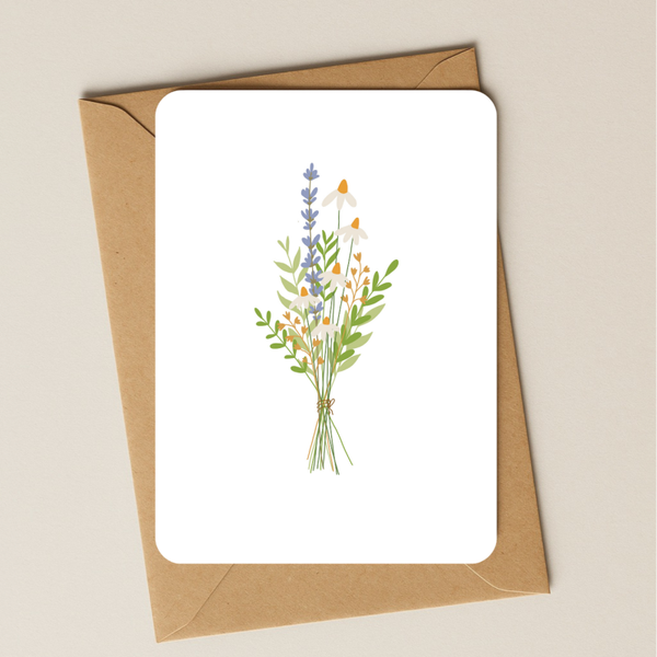 Blanco - Bosje bloemen