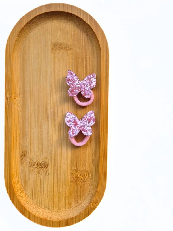 Setje Klippies Elastiekjes Vlinder