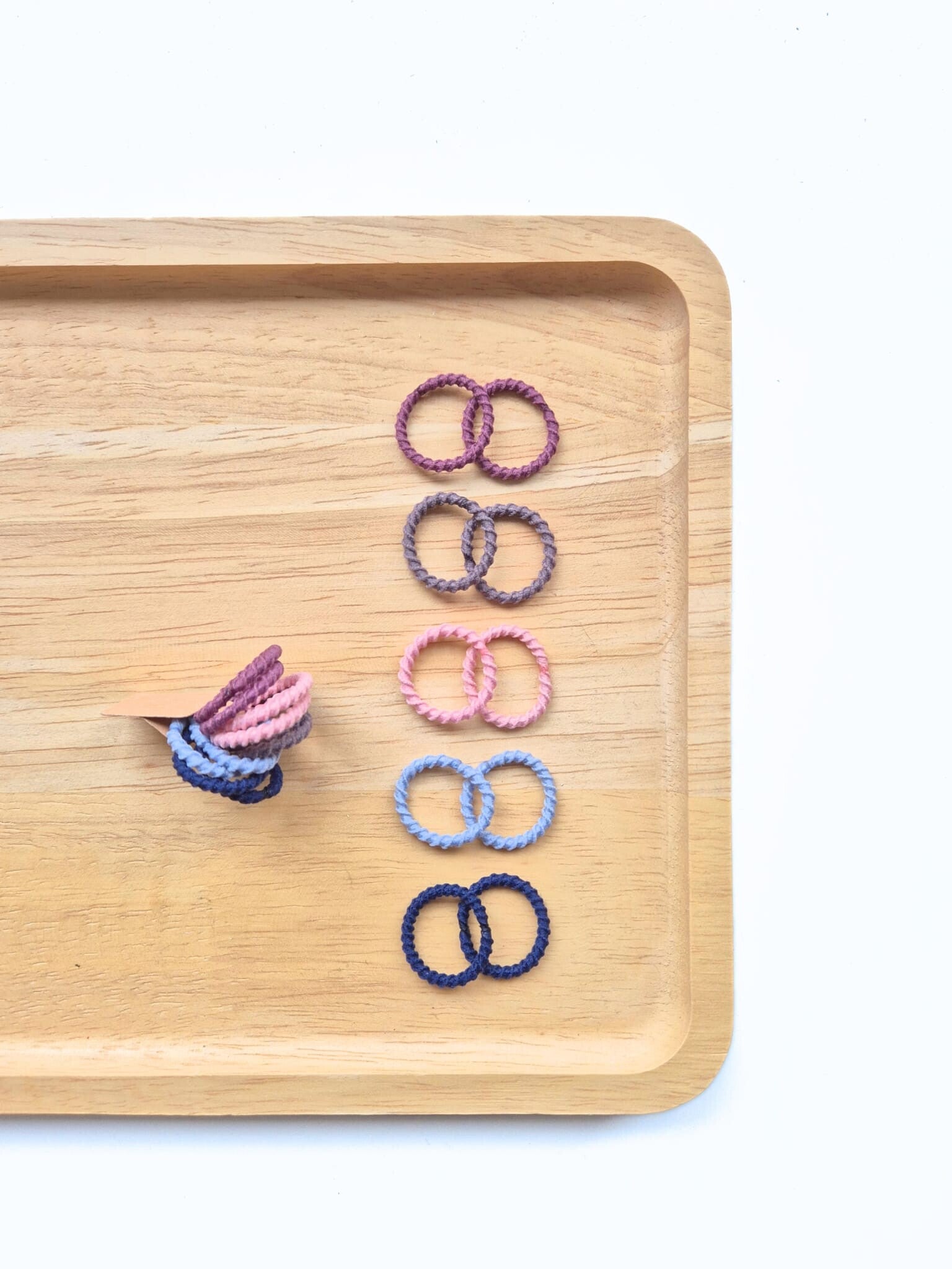 Setje Klippies Elastiekjes 10st Donker