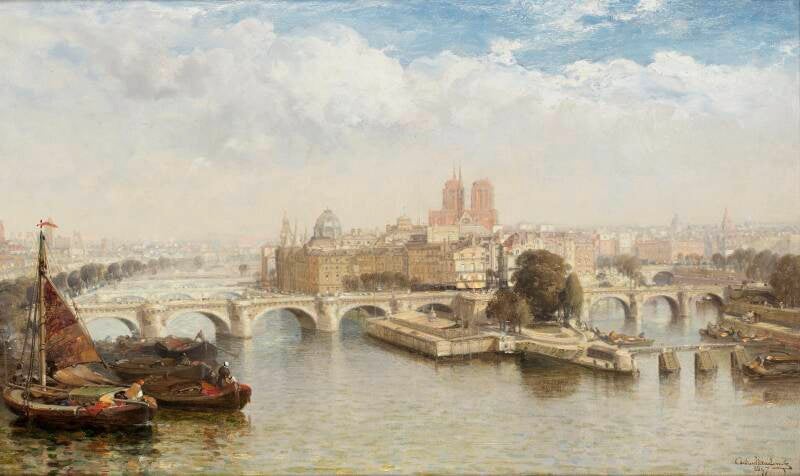Le pont Neuf par Arthur Joseph Meadows en 1897.