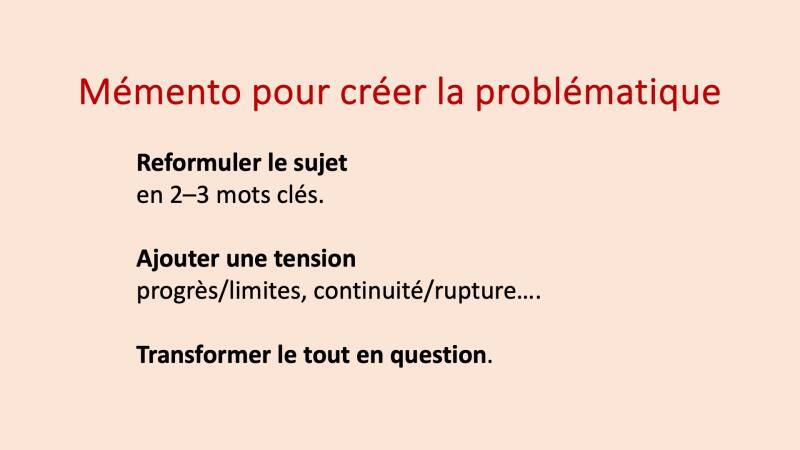 méùento pour créer une problématique