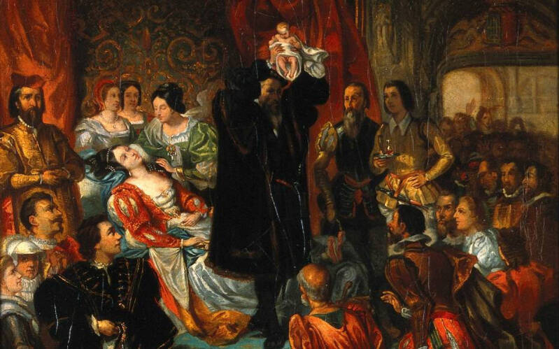 𝘨Naissance d'Henri IV(château de Pau, 13 décembre 1553),