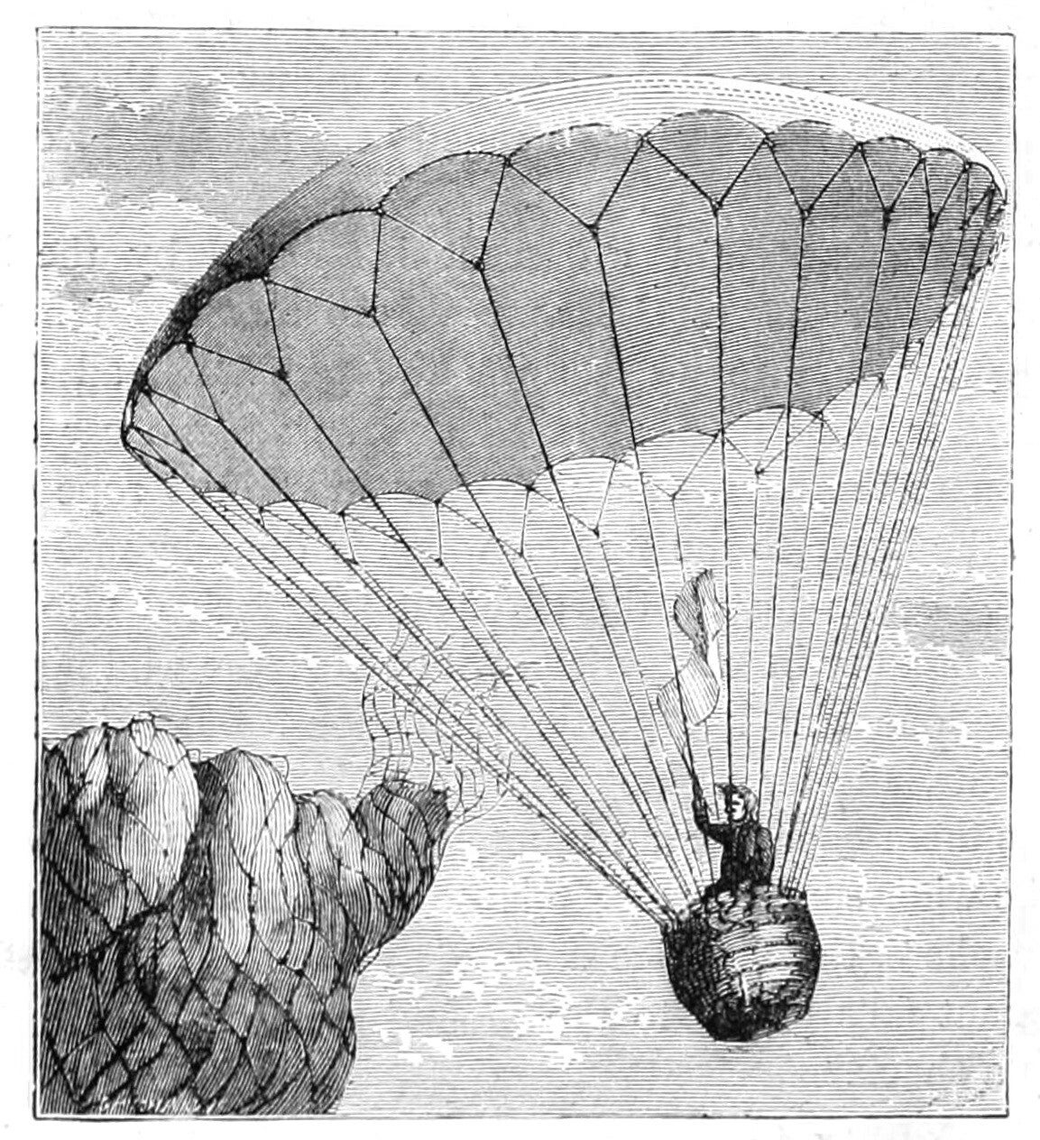 12 octobre 1799 : Jeanne Labrosse, devient la première femme parachutiste 