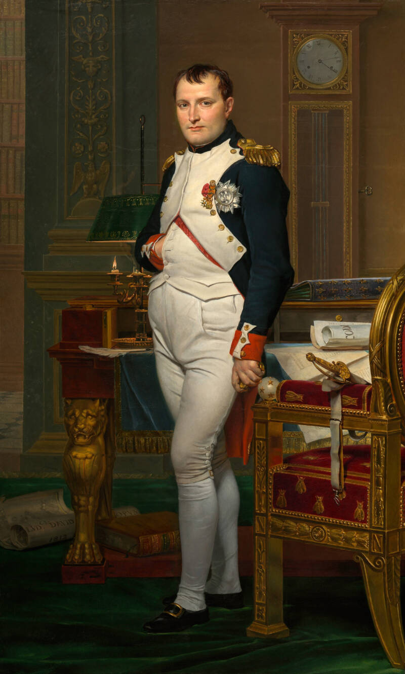 Napoléon dans son cabinet de travail, huile sur toile de David, 1812,