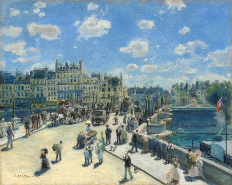 Le Pont-Neuf, tableau peint par Auguste Renoir en 1872