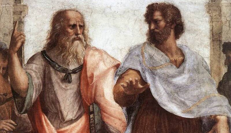 a vie et la pensée de Socrate sont surtout connues grâce à Platon (à gauche). Détail de la fresque "L'École d'Athènes", par Raphaël, 1508-1512, musées du Vatican