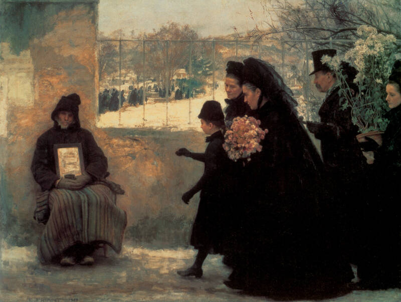 Le cimetière de Nancy par Emile Friant