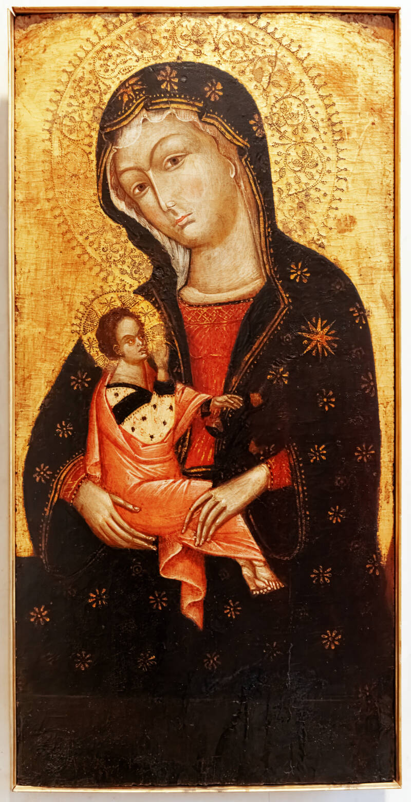 Vierge à l'Enfant gréco-vénitienne artiste inconnu, vers 1395 (Musée Correr)