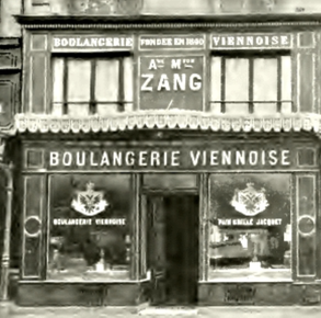 L’ancienne boulangerie parisienne de Zang en 1909,