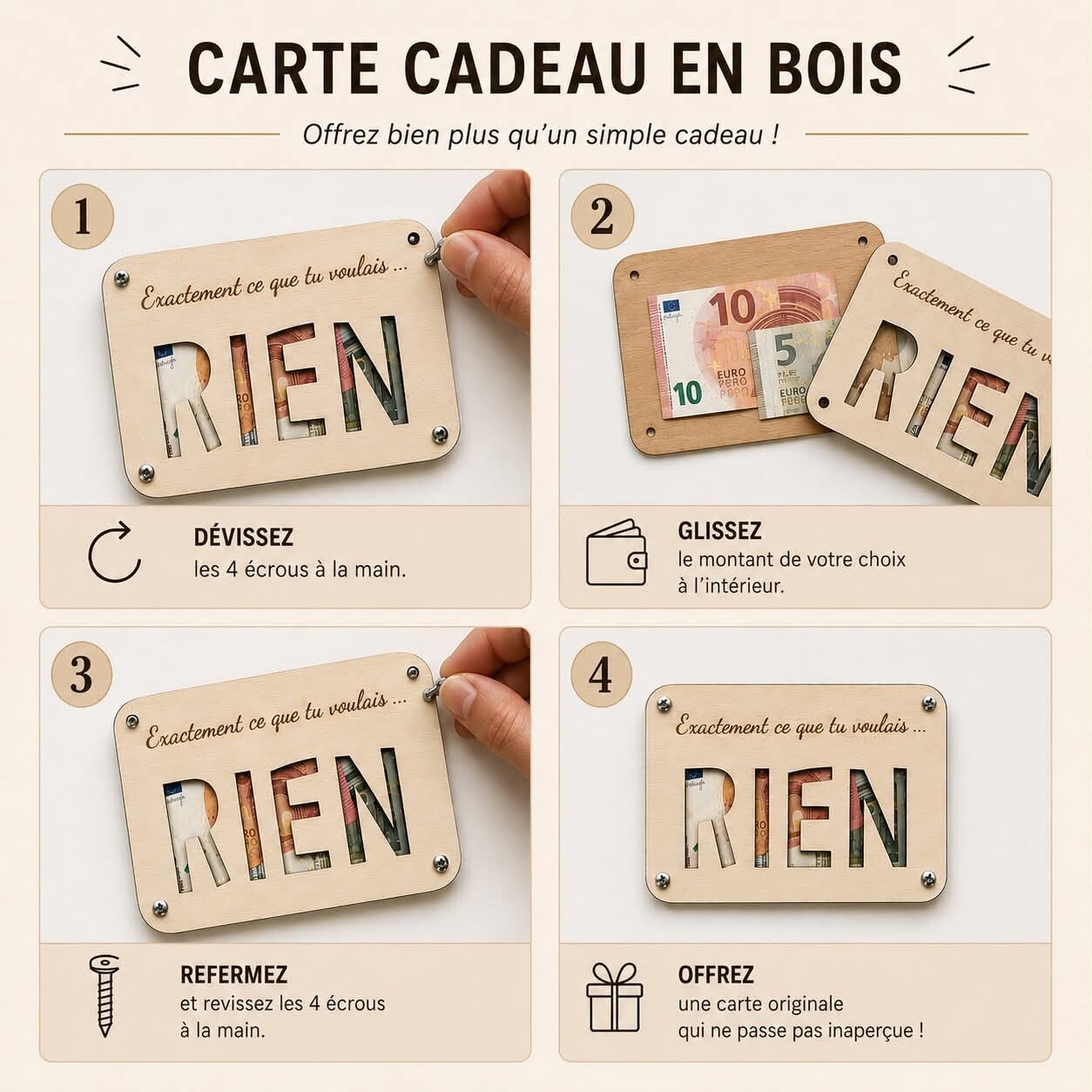 Carte cadeau (plusieurs modèles disponibles)