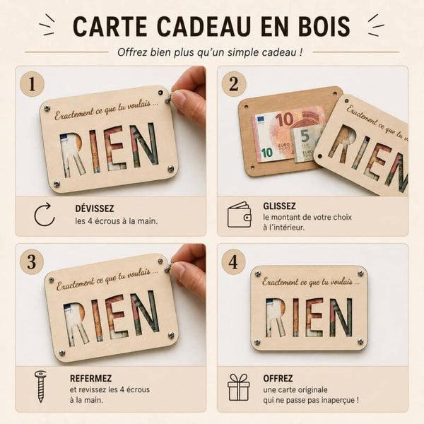 Carte cadeau (plusieurs modèles disponibles)