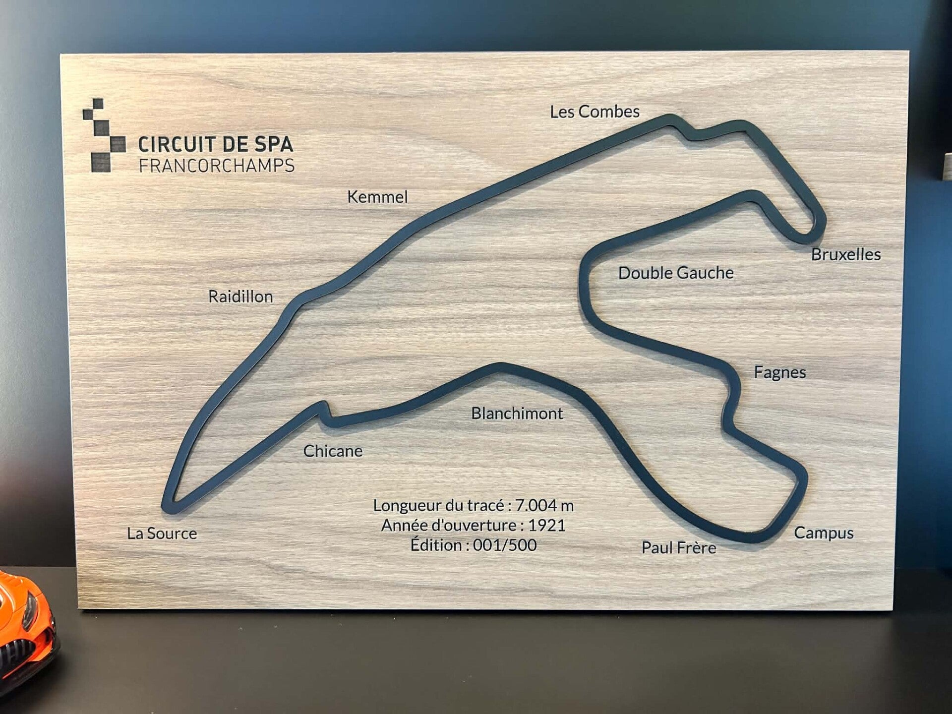 Panneau circuit de Spa-Francorchamps
