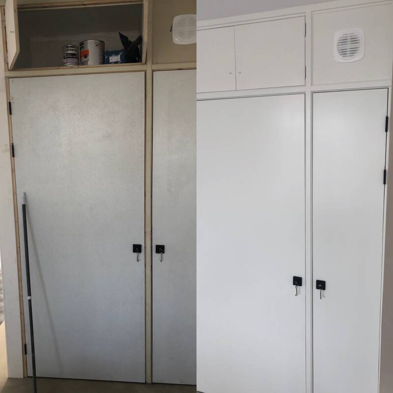 Kastenwand sikkens rezisto satin 9010 bergen aan zee