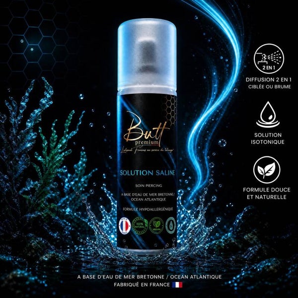 Soin piercing - Solution saline 100 ml