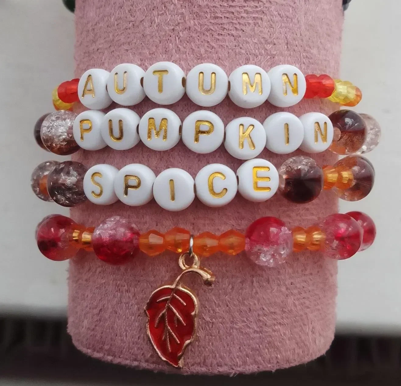 Autumn Themed Beaded Bracelets