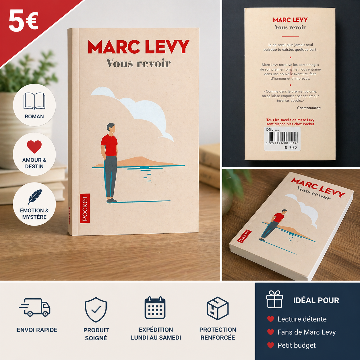 Livre – Vous revoir – Marc Levy (édition Pocket)