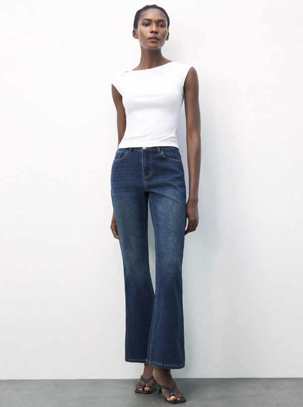 Jeans avec patte d'éléphant