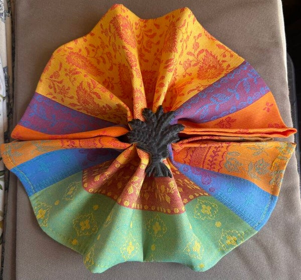 Serviette patch multicolore