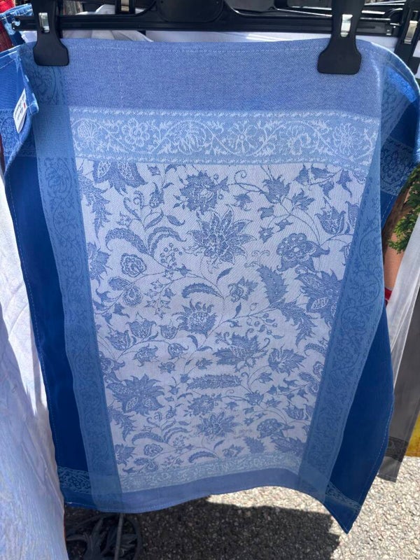 Torchon provençale bleu