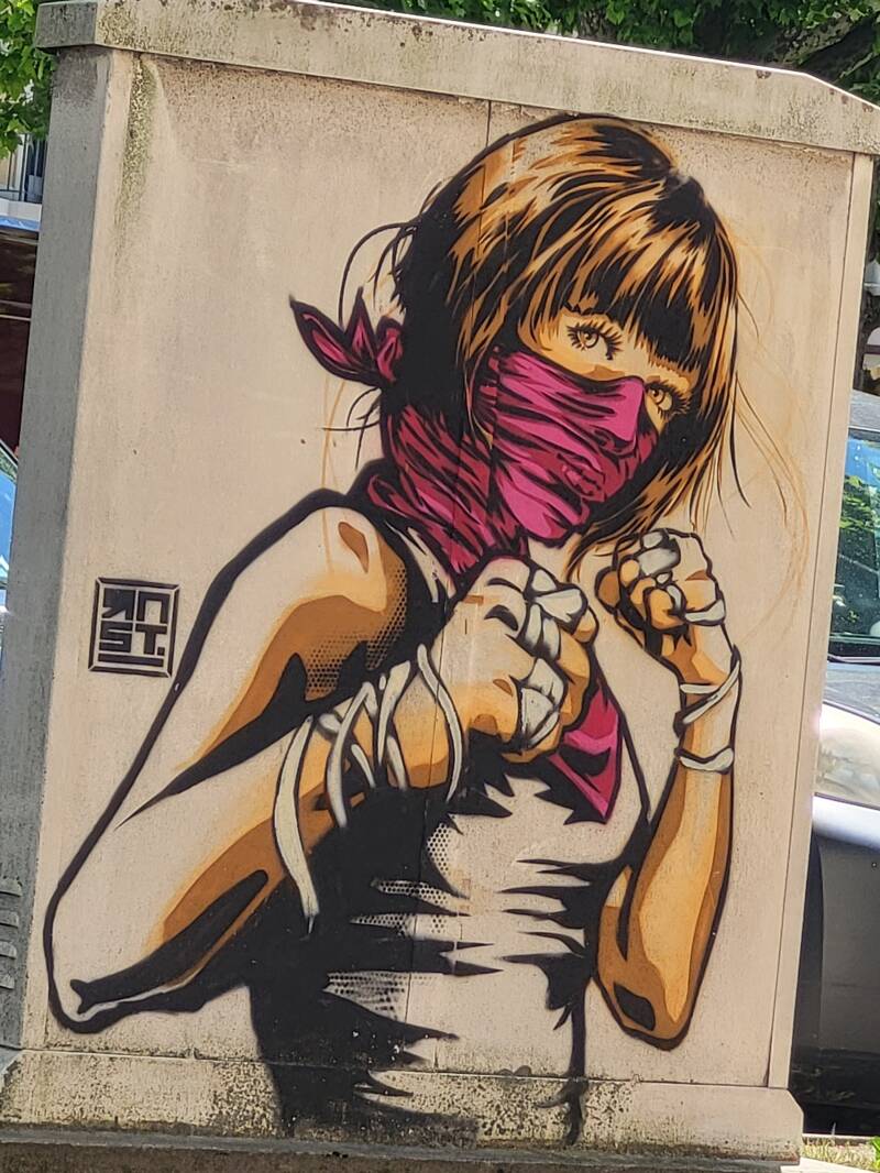tag d'une guerrière urbaine 