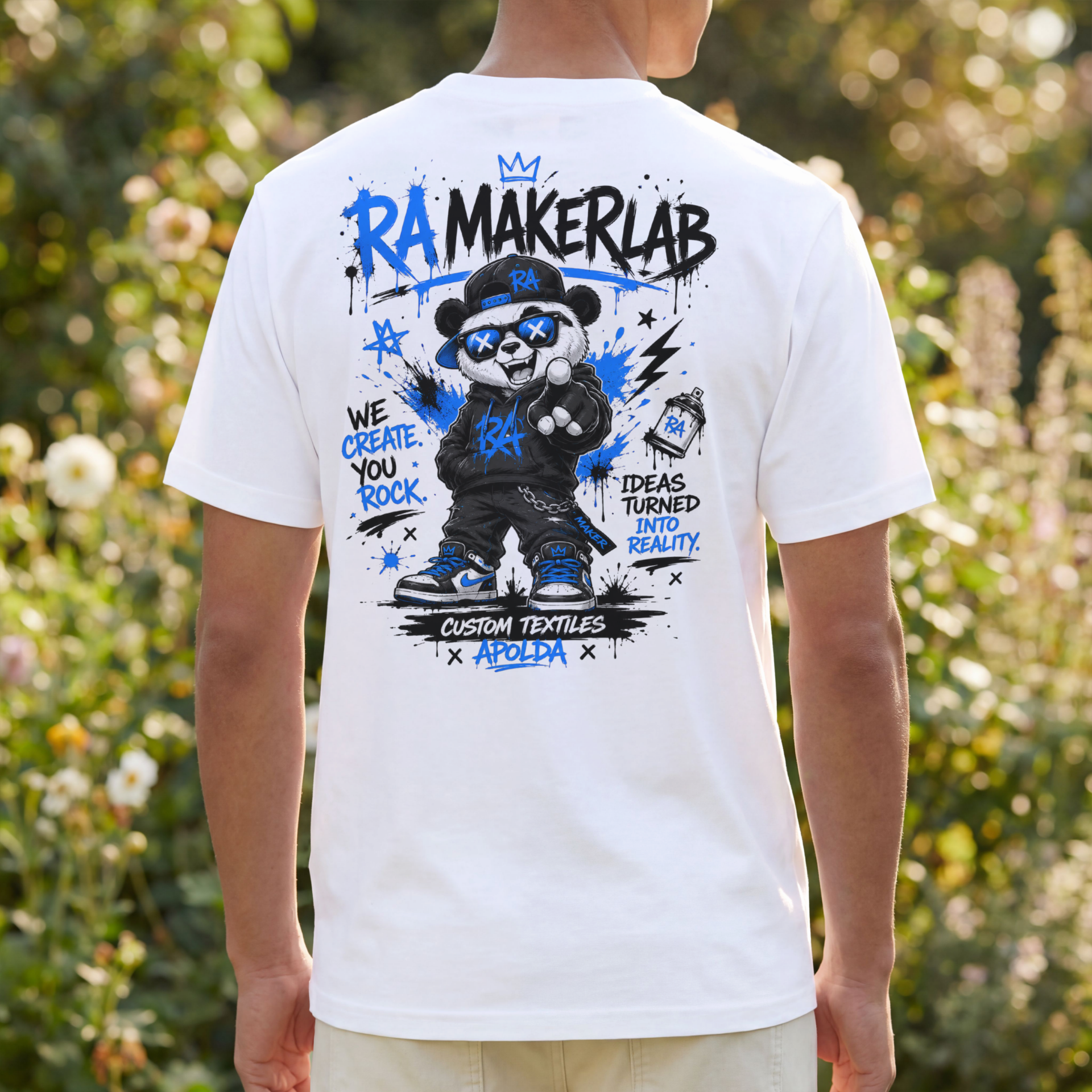 Unisex T-Shirt "Urban Panda" – Streetwear by RA Makerlab Apolda