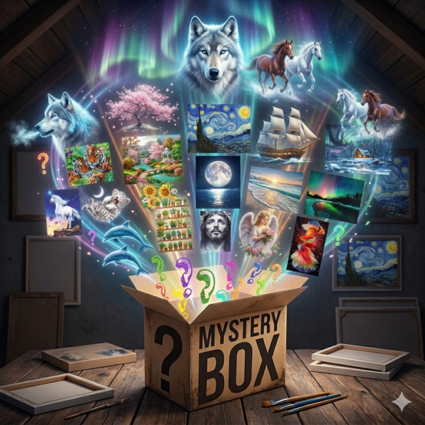Diamond Painting Mystery Box Überraschungsbilder 40x50