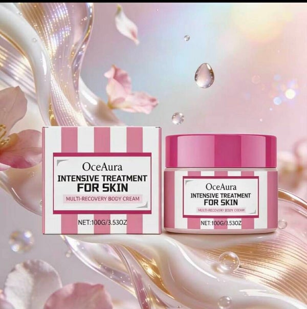 OceAura Intensive Treatment Cream for Skin Rejuvenation Long Lasting Deep Hydration Hydrolyzed Collagen Firming Body Cream 100g