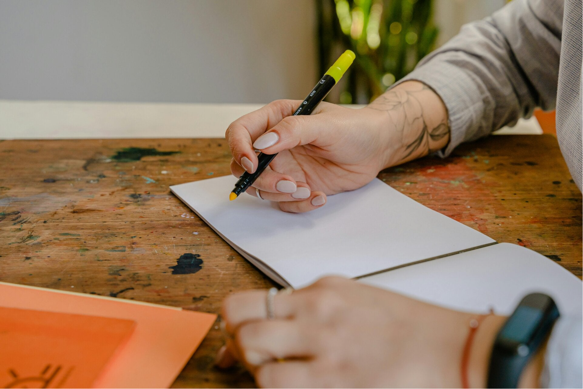 Kopf aus Stift an