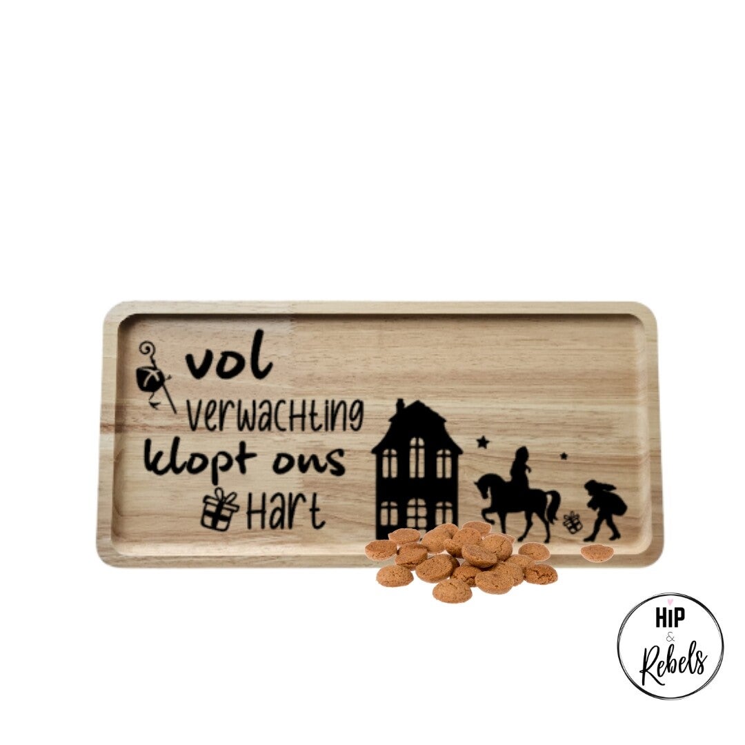 Sinterklaas plankje - Vol verwachting klopt ons hart