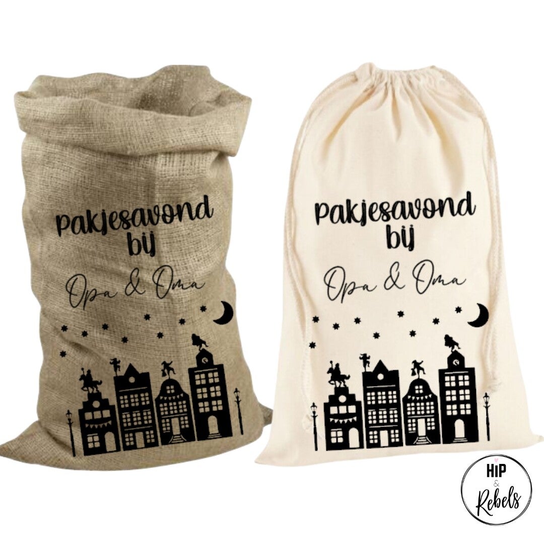 Sinterklaas zak - Pakjesavond bij Opa & Oma