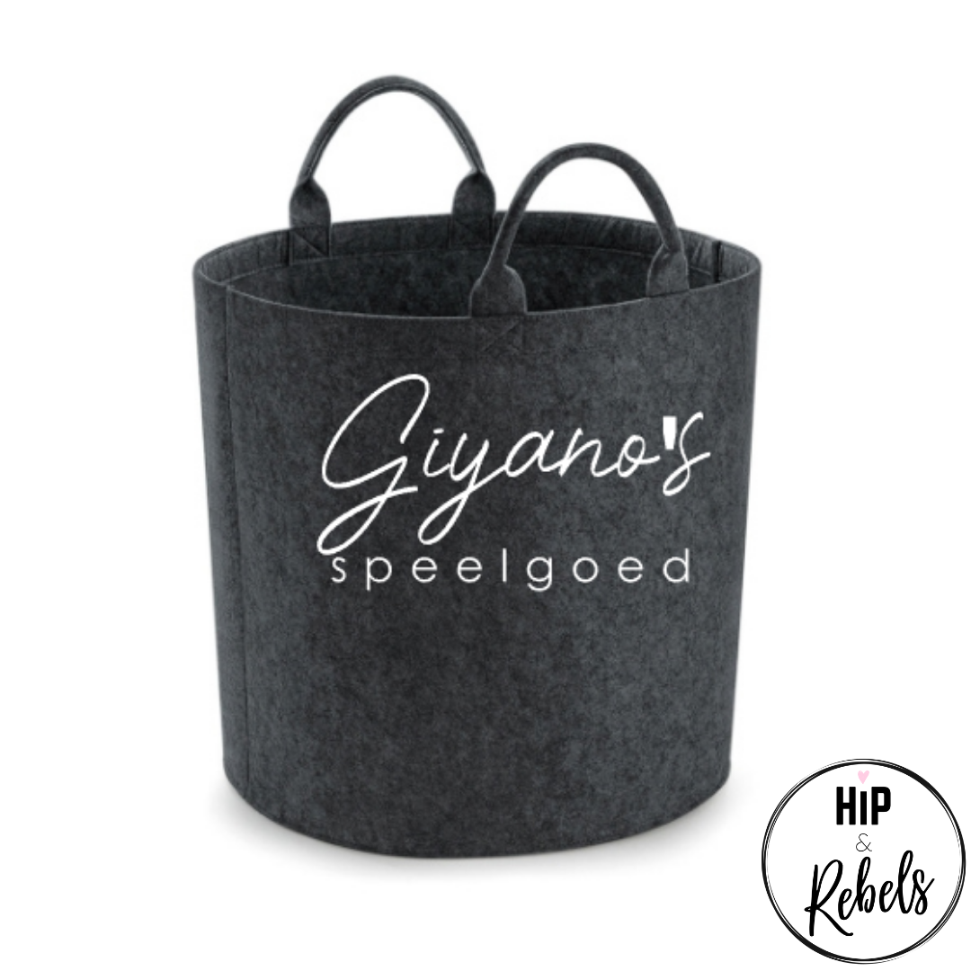 Opbergmand - Speelgoed met naam