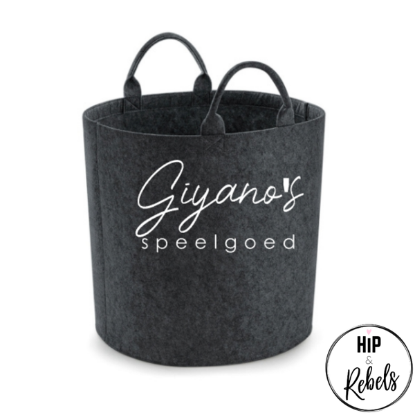 Opbergmand - Speelgoed met naam