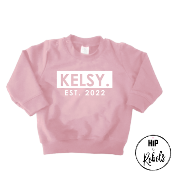 T-shirt/Sweater - Met naam en geboortejaar