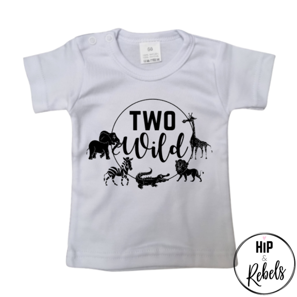 Verjaardag t-shirt (2 jaar) - Two wild