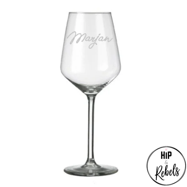 Wijnglas met naam