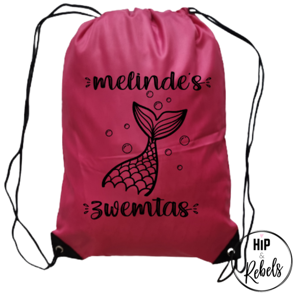 Zwemtas - Zeemeermin zwemtas (met naam)