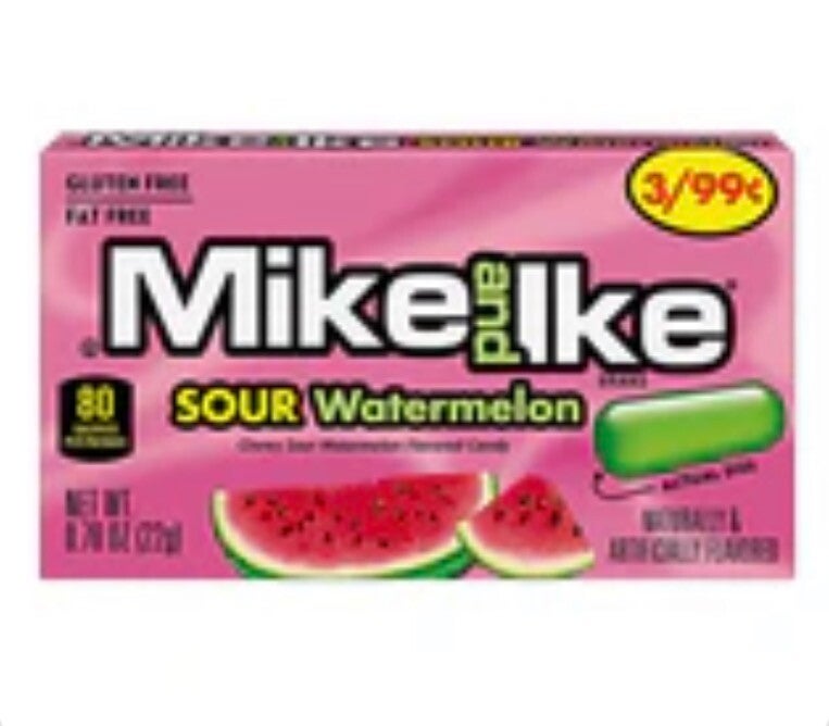 Mike and ike sour watermelon 22g