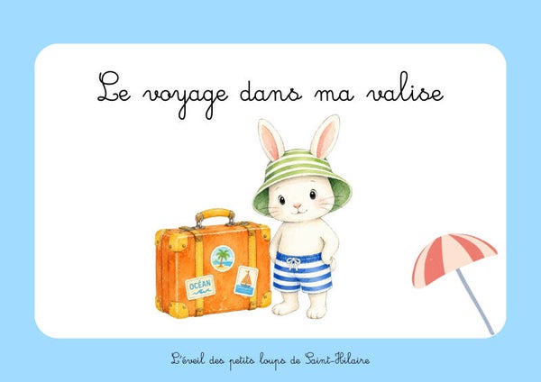 Le voyage dans ma valise kamishibaï A3