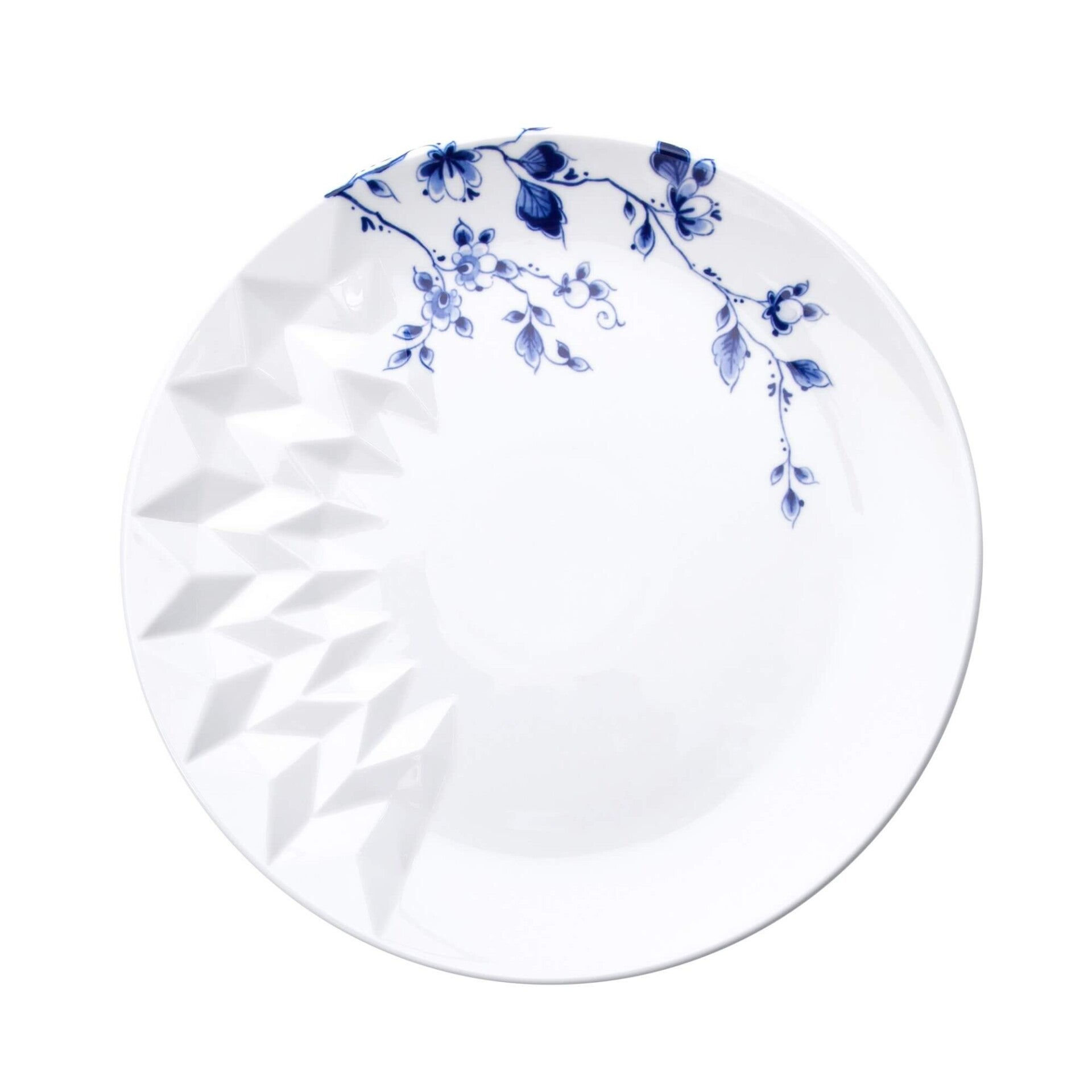Ontbijtbordje Blauw Vouw