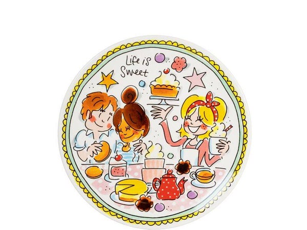 Taartbord 18 cm Mint rand