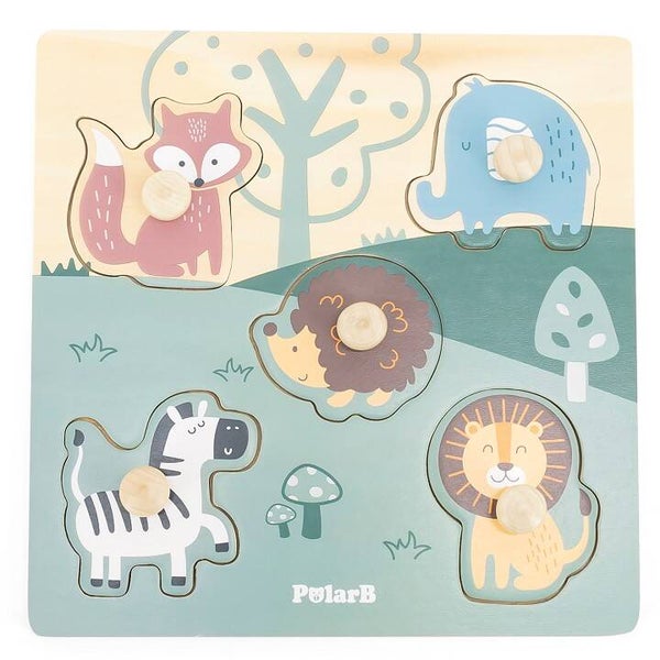 Puzzelknop Dieren