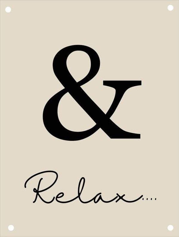Tuinposter Relax Beige