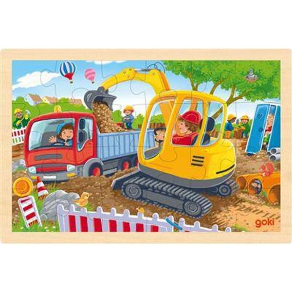 Puzzel Bouwplaats 3+