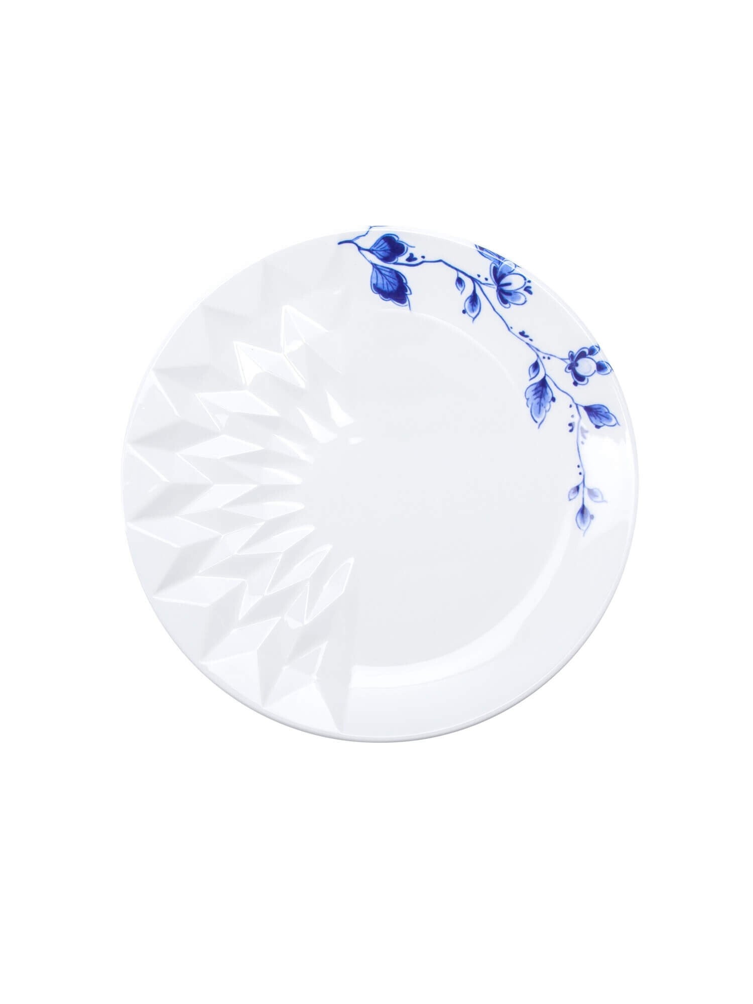 Gebaksbordje Blauw Vouw