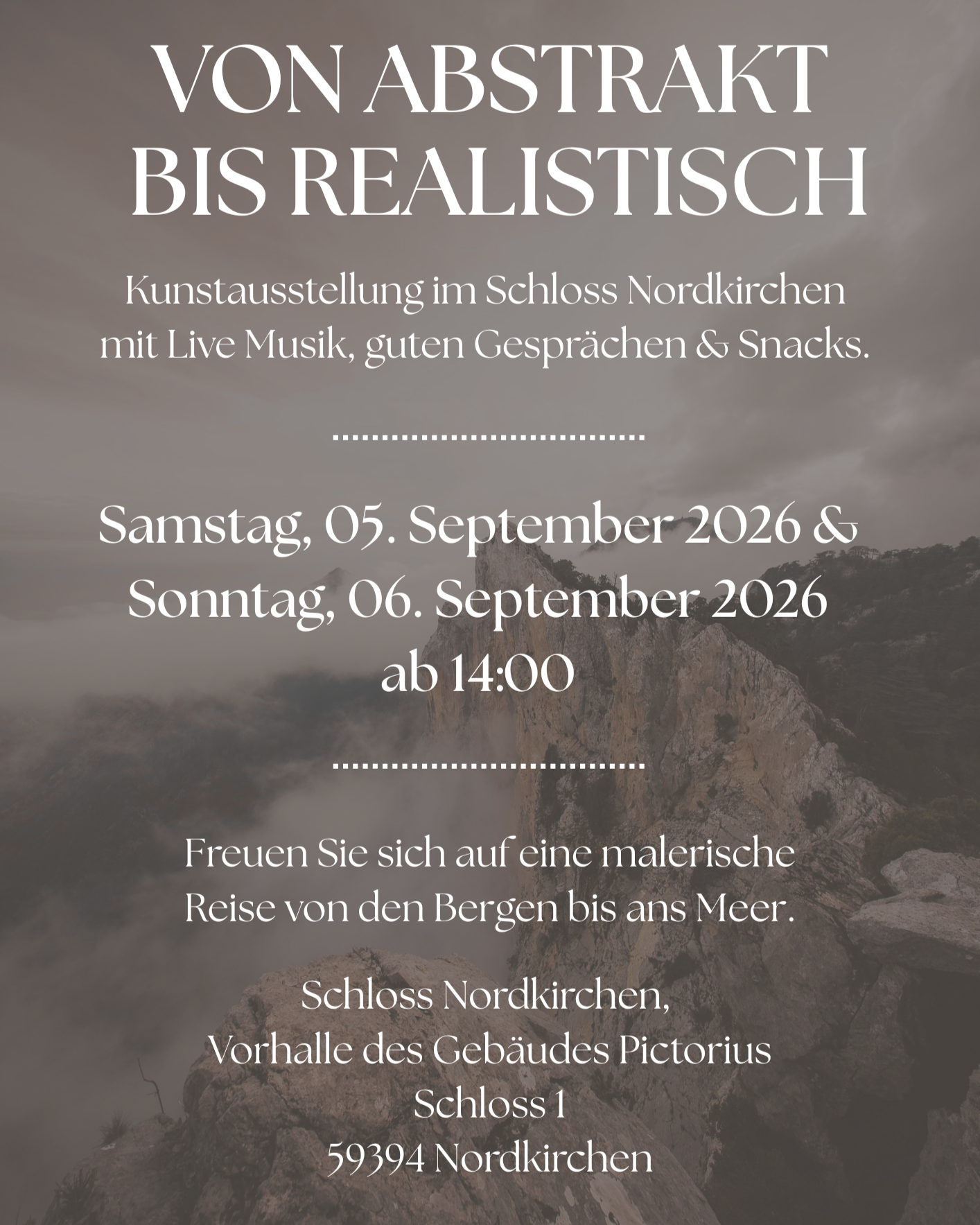 Schloss Nordkirchen Ausstellung mit Sonja Hurlebsuch