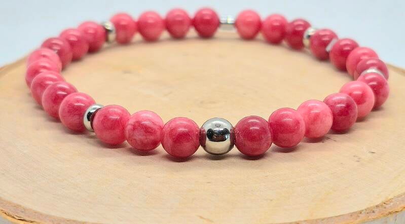 Bracelet de Jade coloré de Birmanie (6mm) 30,00$
