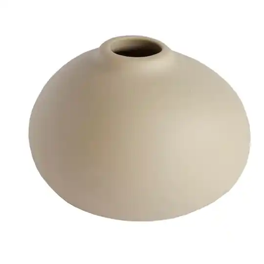 Vaas Jona beige keramiek