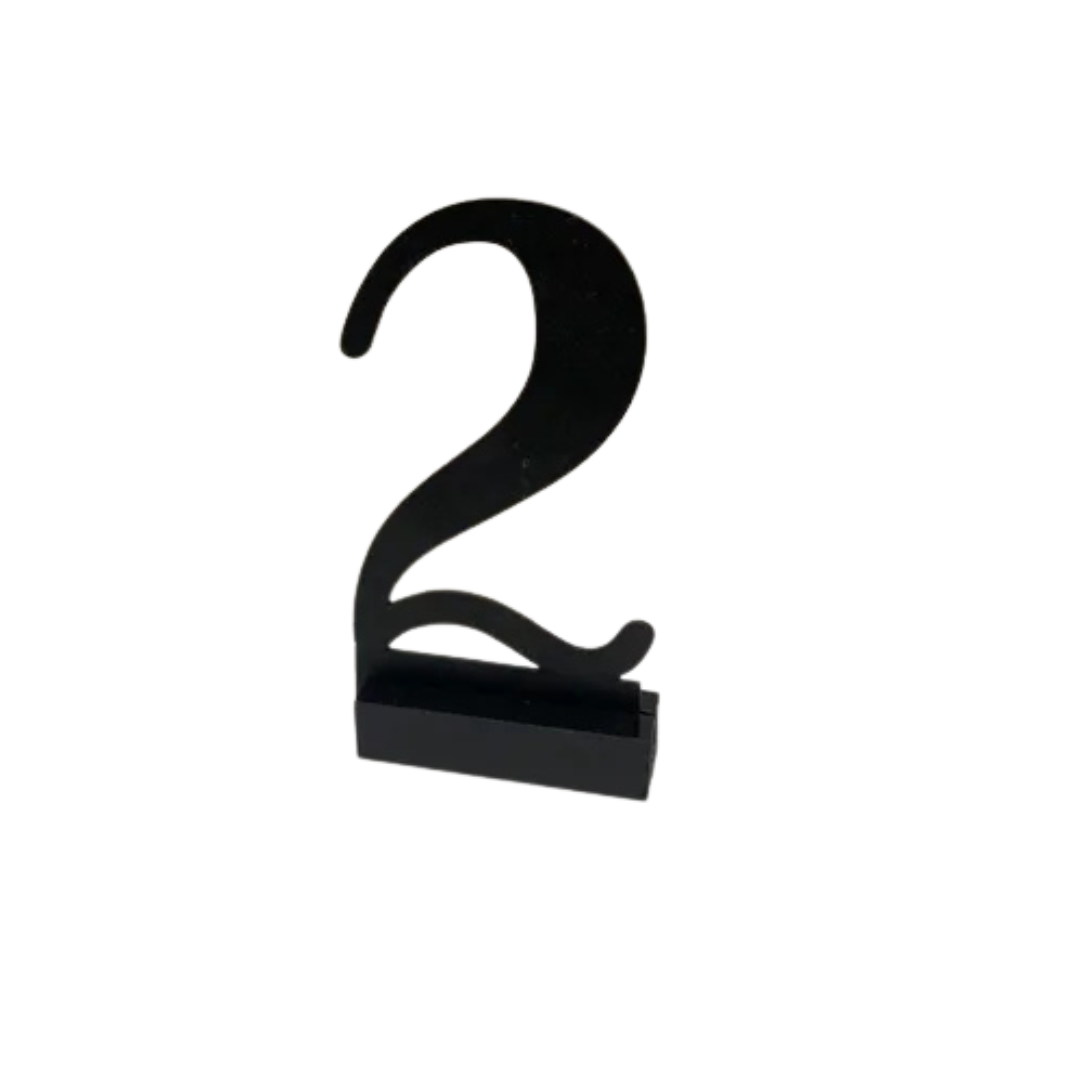 Tafelnummers zwart (1-20)